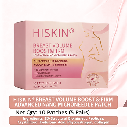 HISKIN® Advanced Volumizing & Firming Micro-Infusion Patch: Targeted Nano-Tech for a Fuller, Lifted Bust