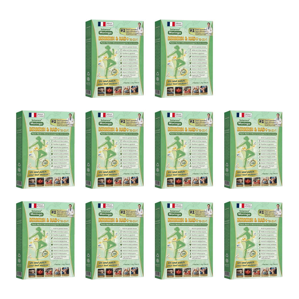Boutique Officielle 🇫🇷 | ✅️ Patch Minceur Solaroza® 10-en-1 : Relancez le Métabolisme et Brûlez les Graisses (NAD+ & Berbérine)