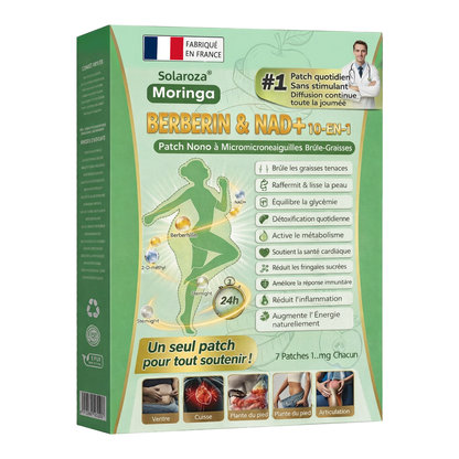 Boutique Officielle 🇫🇷 | ✅️ Patch Minceur Solaroza® 10-en-1 : Relancez le Métabolisme et Brûlez les Graisses (NAD+ & Berbérine)