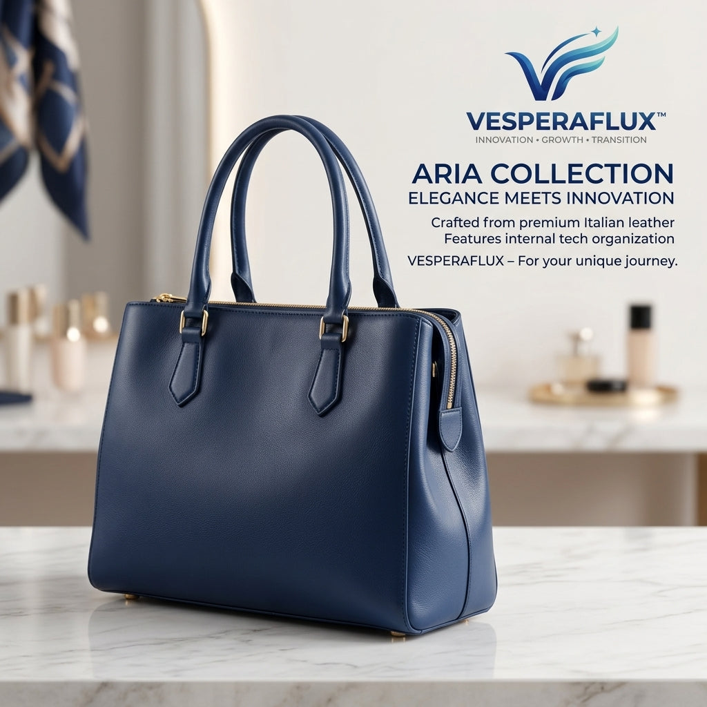 VESPERAFLUX™ Obsidian Crescent Shoulder Bag