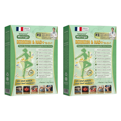 Boutique Officielle 🇫🇷 | ✅️ Patch Minceur Solaroza® 10-en-1 : Relancez le Métabolisme et Brûlez les Graisses (NAD+ & Berbérine)