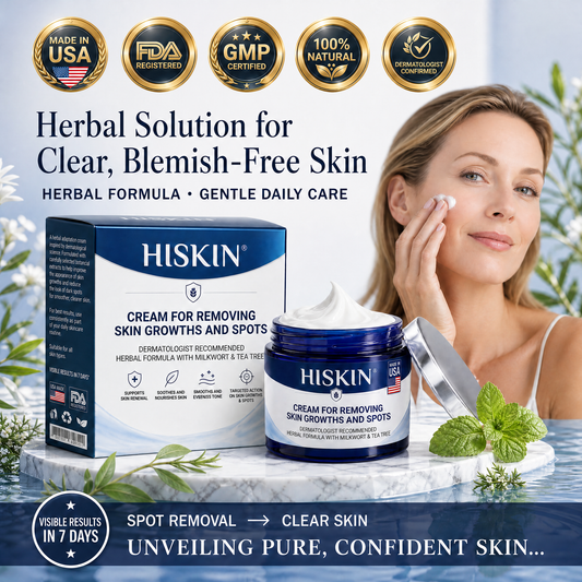 HISKIN® 10-in-1 Targeted Skin Tag & Dark Spot Cream – 7-Day Painless, Scar-Free Herbal Formula