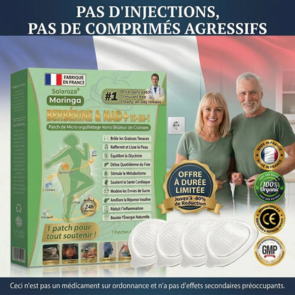 Boutique Officielle 🇫🇷 | ✅️ Patch Minceur Solaroza® 10-en-1 : Relancez le Métabolisme et Brûlez les Graisses (NAD+ & Berbérine)