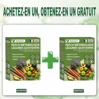 🥦Solaroza® | Patchs Métabolisme Bio-Nutriments – Complexe 39 Légumes & Super-aliments