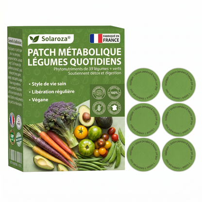 🥦Solaroza® | Patchs Métabolisme Bio-Nutriments – Complexe 39 Légumes & Super-aliments