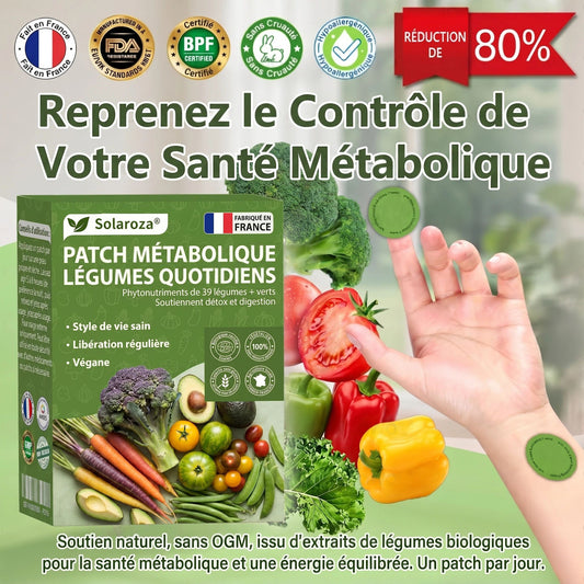 🥦Solaroza® | Patchs Métabolisme Bio-Nutriments – Complexe 39 Légumes & Super-aliments
