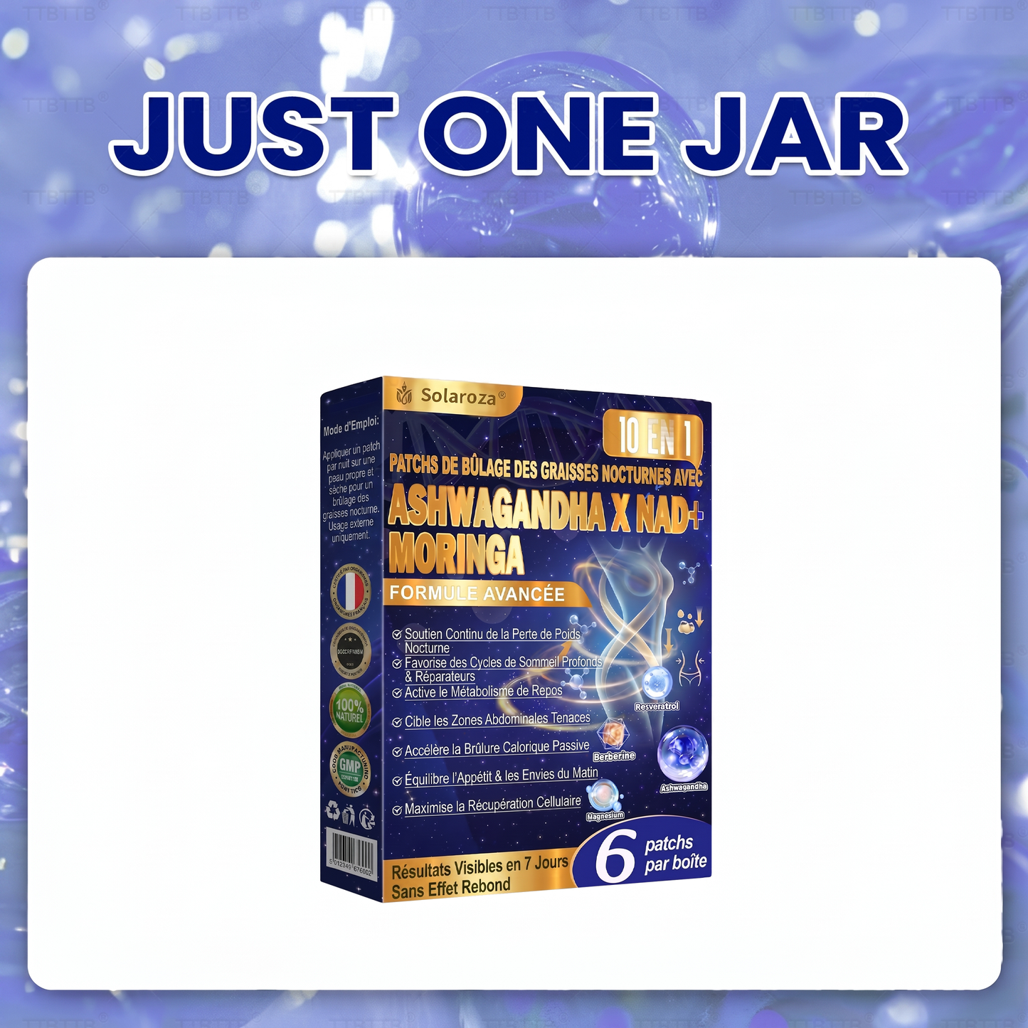 Solaroza® NIGHT-TIME FAT BURNING PATCHES! ZERO PILLS & ZERO WASTE & ZERO STRUGGLE & 100% RESULTS.