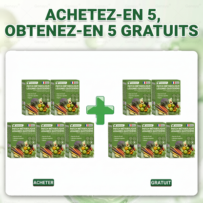 🥦Solaroza® | Patchs Métabolisme Bio-Nutriments – Complexe 39 Légumes & Super-aliments