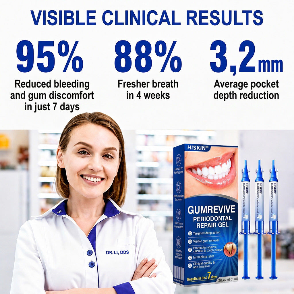 👨‍⚕️✅🦷 HISKIN® GumRevive Periodontal Repair Gel