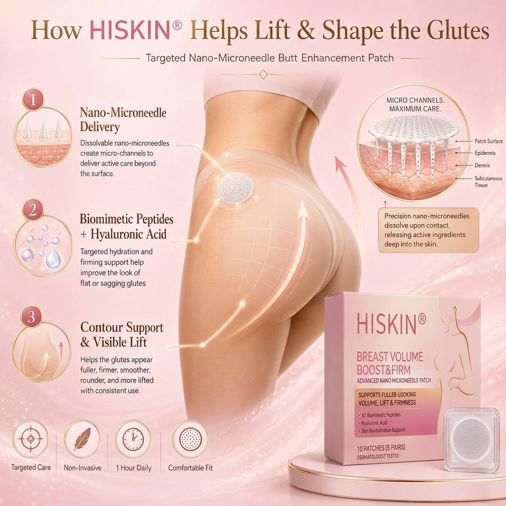 HISKIN® Advanced Volumizing & Firming Micro-Infusion Patch: Targeted Nano-Tech for a Fuller, Lifted Bust