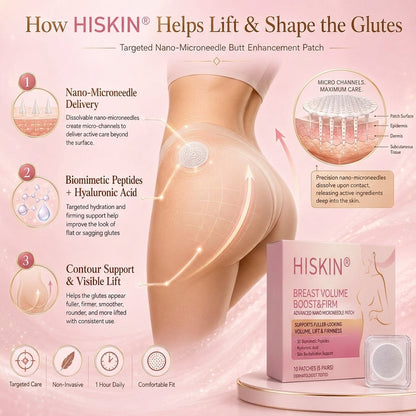 HISKIN® Advanced Volumizing & Firming Micro-Infusion Patch: Targeted Nano-Tech for a Fuller, Lifted Bust