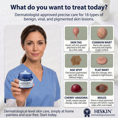 HISKIN® 10-in-1 Targeted Skin Tag & Dark Spot Cream – 7-Day Painless, Scar-Free Herbal Formula